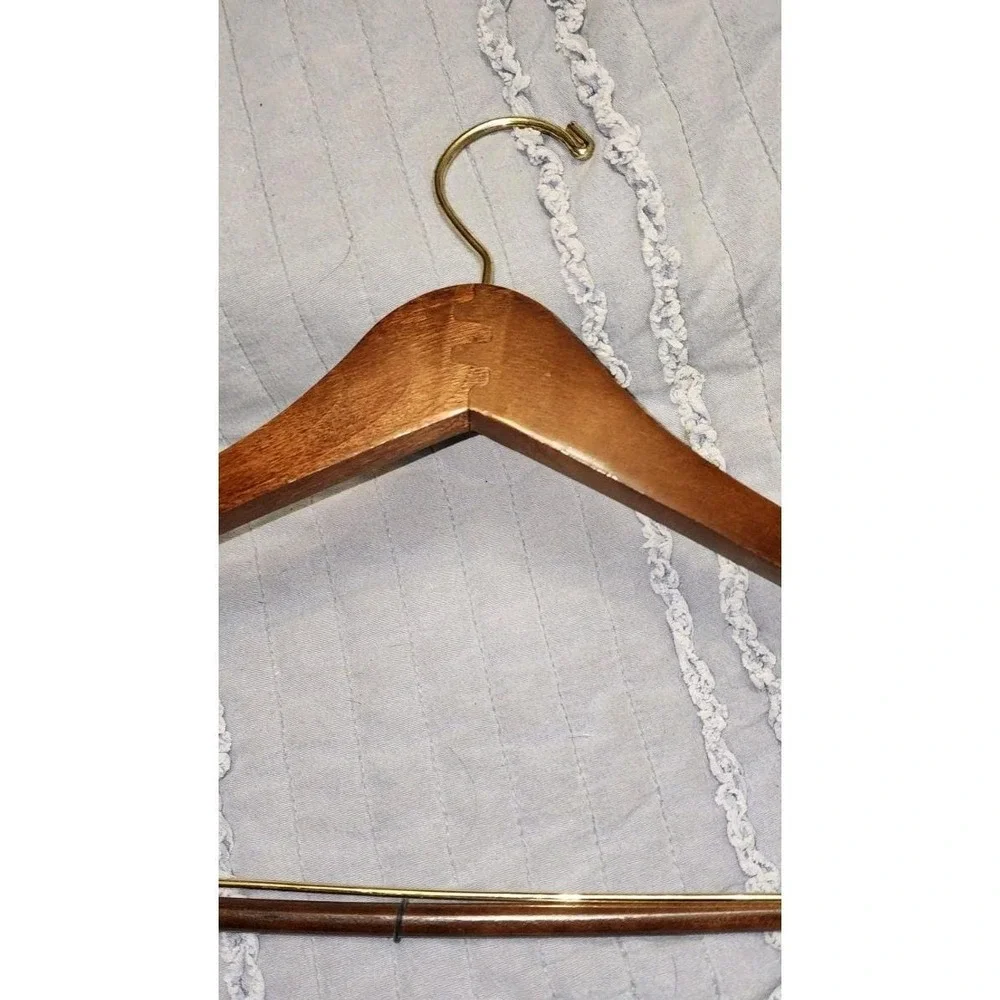 Vintage Dayton's Clothes Hanger Wood Suit Pants Walnut Look